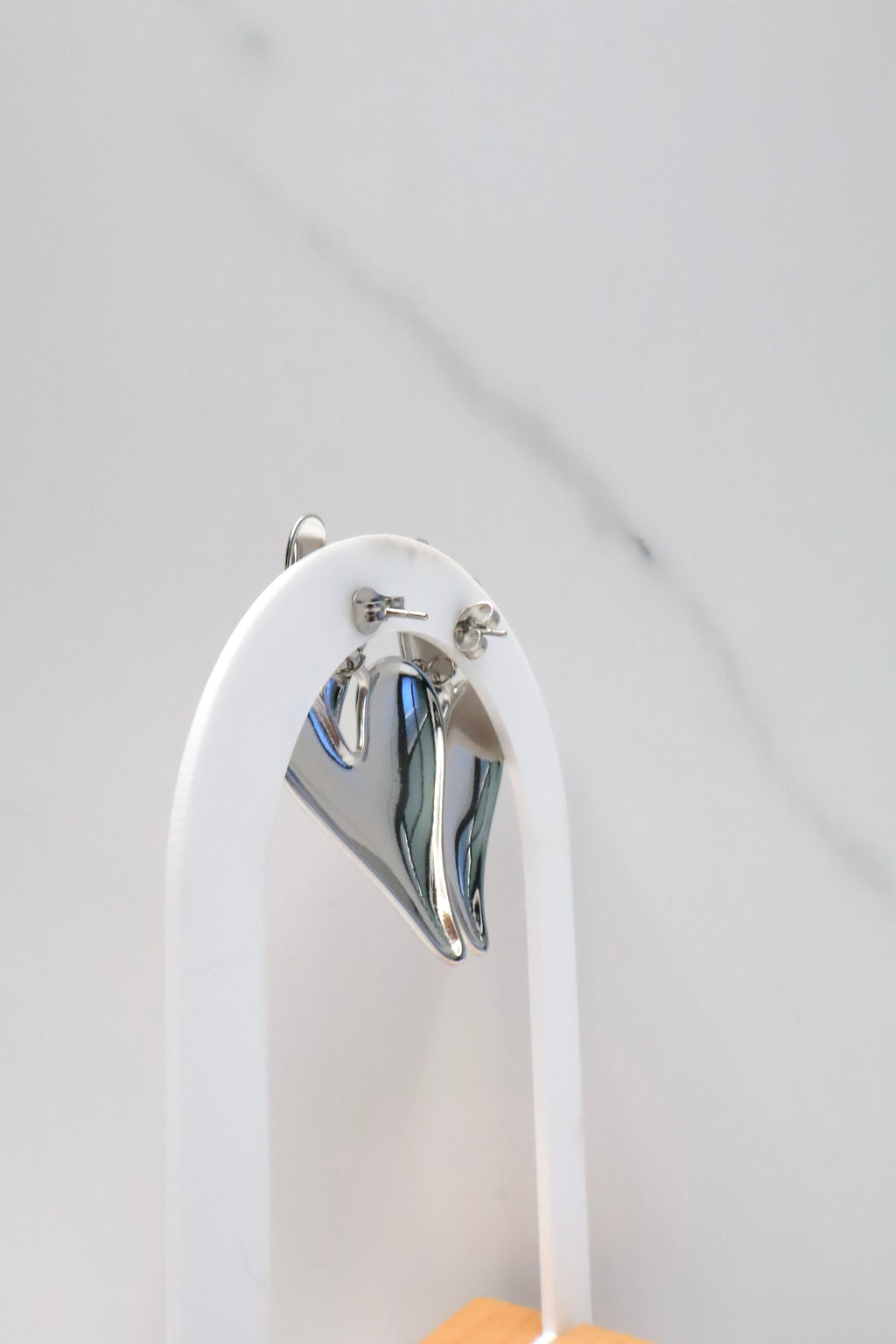 Chunky hartjes oorbellen