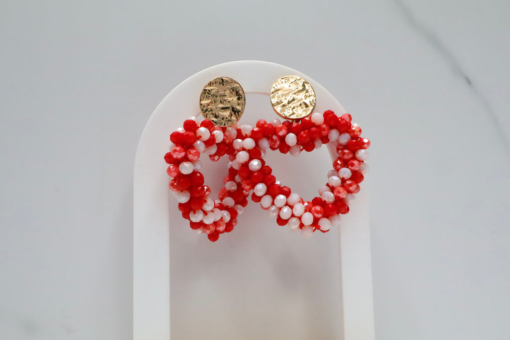 Statement oorbellen met kralen