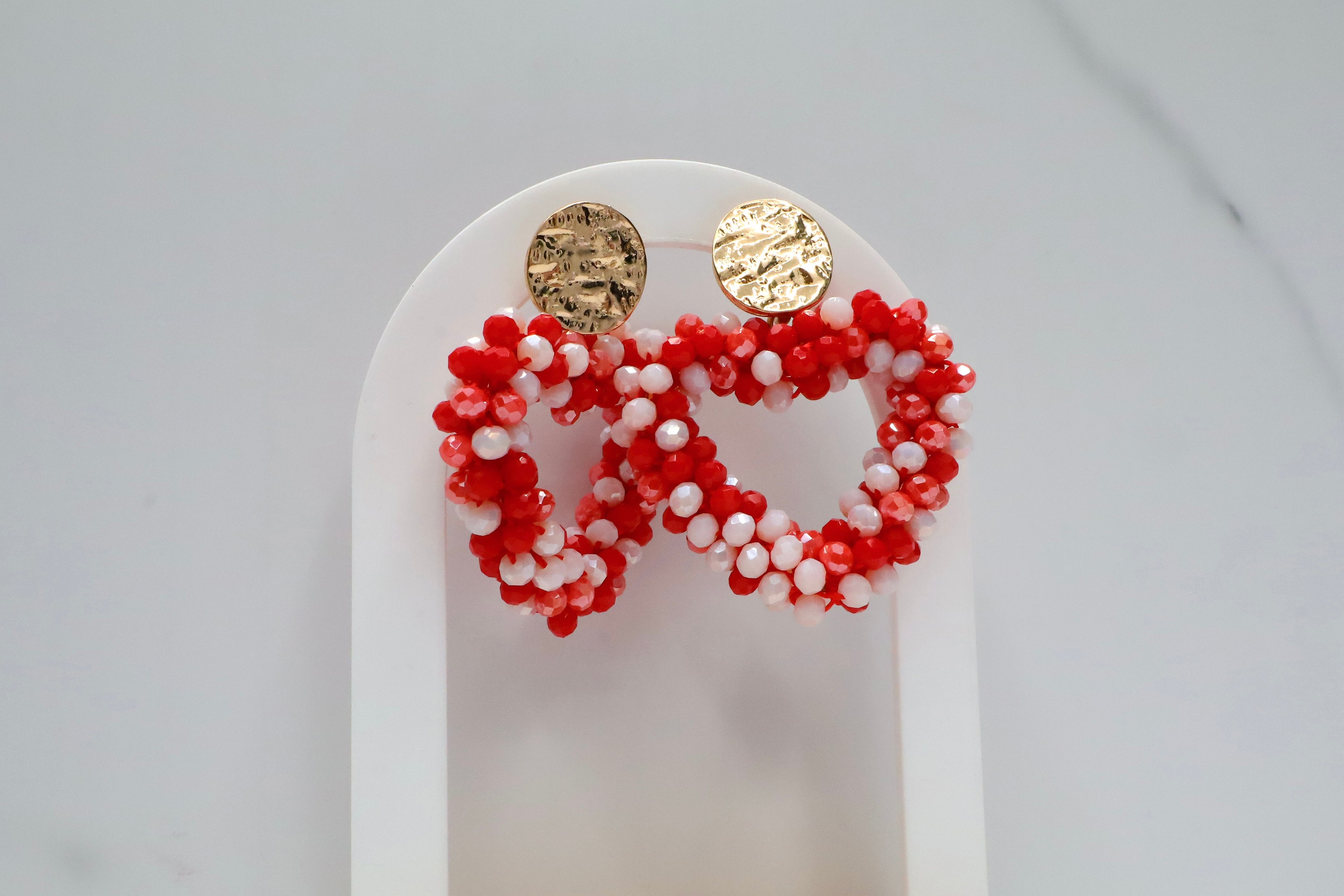 Statement oorbellen met kralen