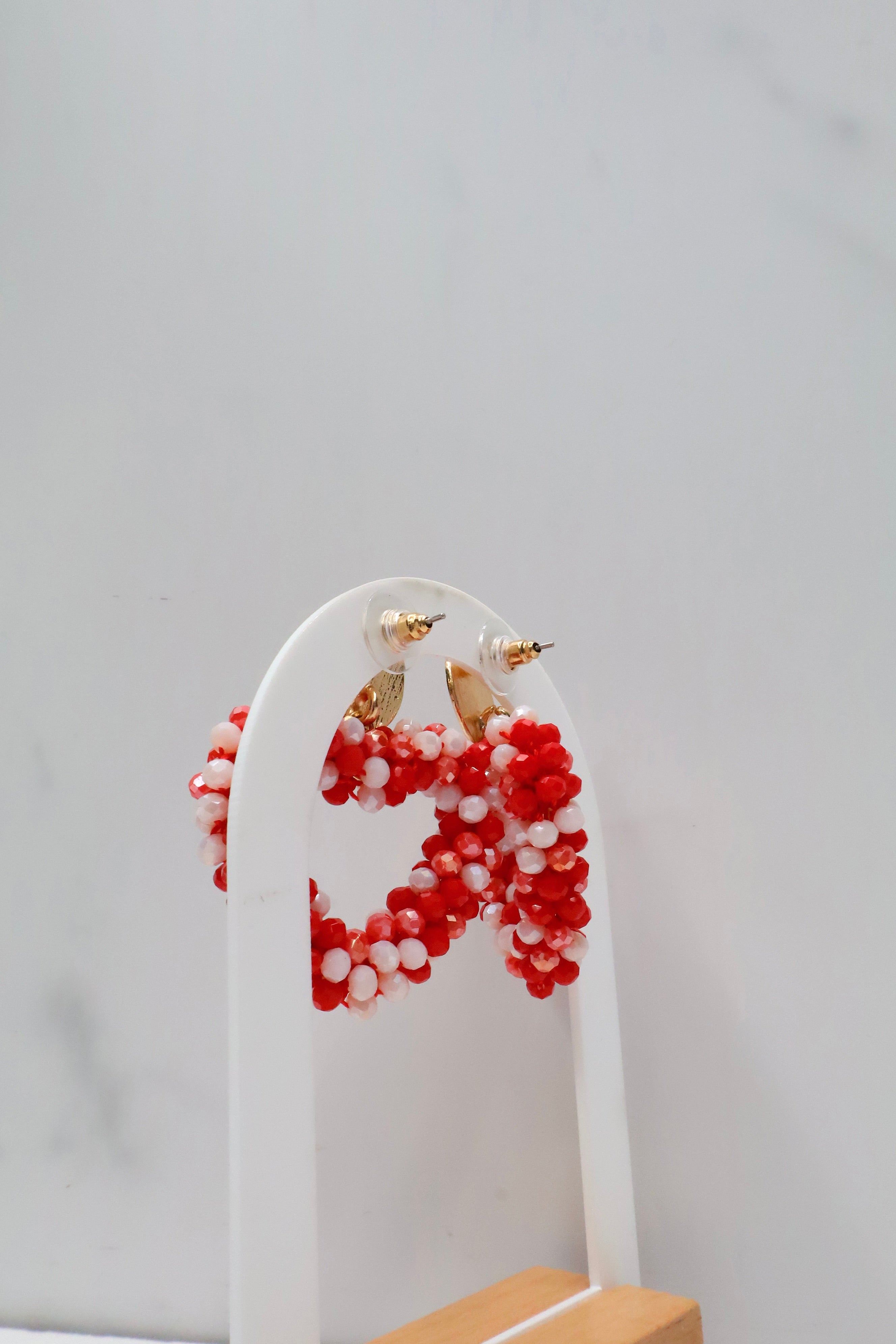 Statement oorbellen met kralen