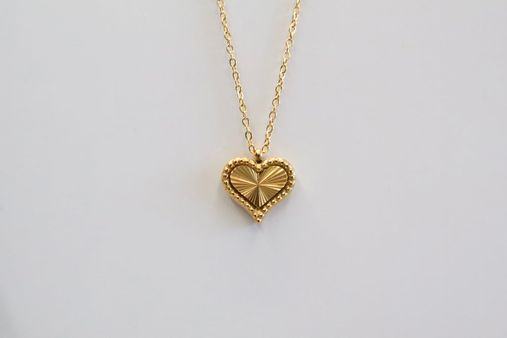 Ketting met glanzend hart hanger